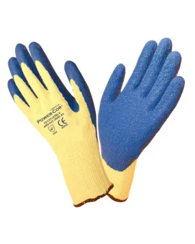 (12 Pairs) Power-Cor™ Kevlar Rubber Palm Coated Knit Gloves