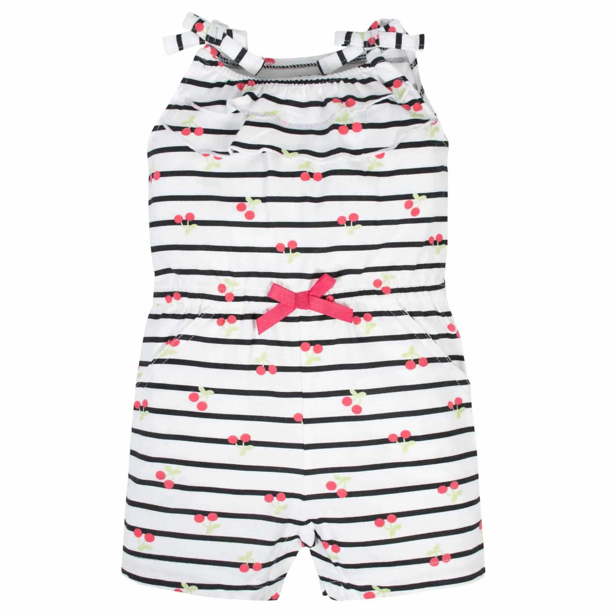 2-Pack Baby & Toddler Girls Cherry Kisses Rompers