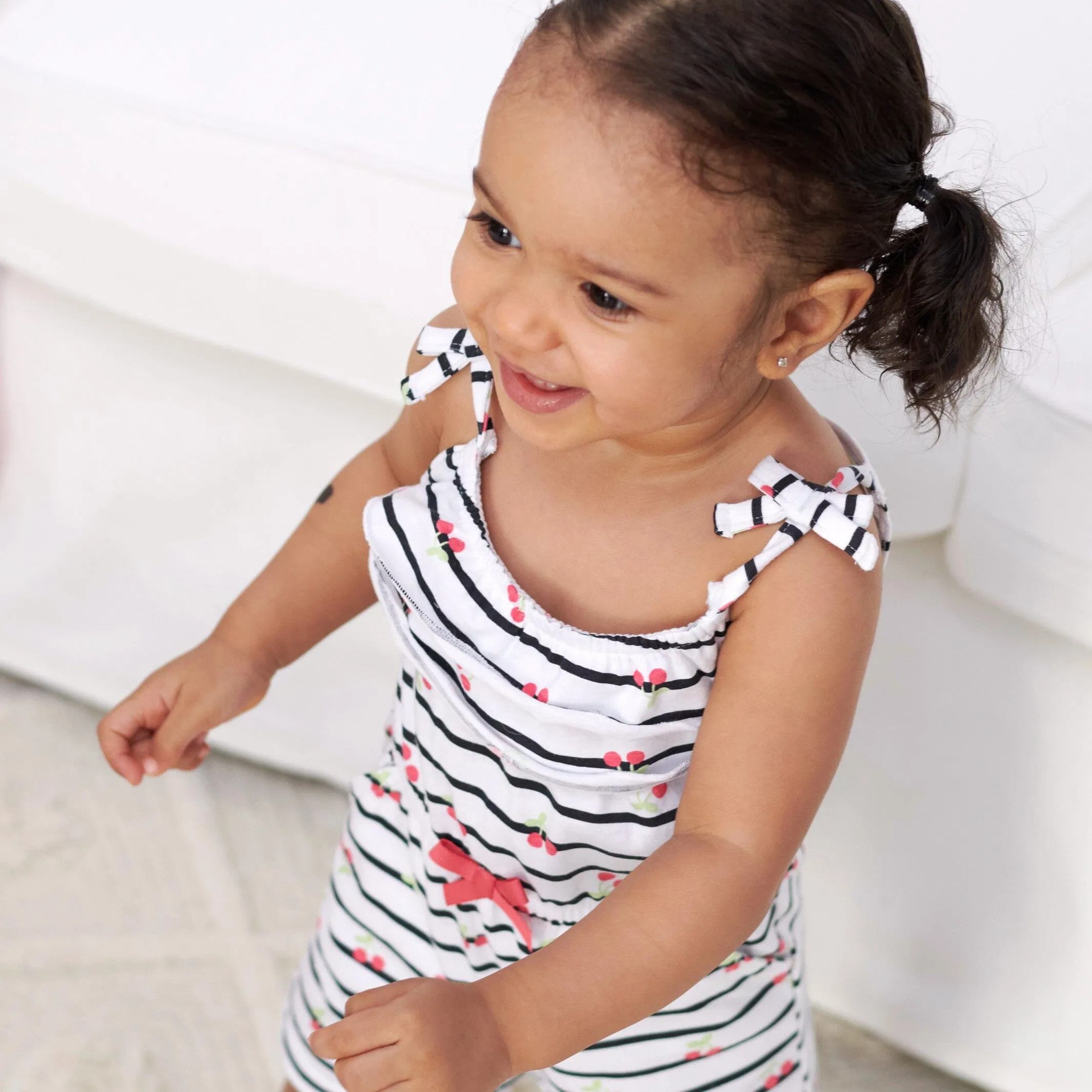 2-Pack Baby & Toddler Girls Cherry Kisses Rompers