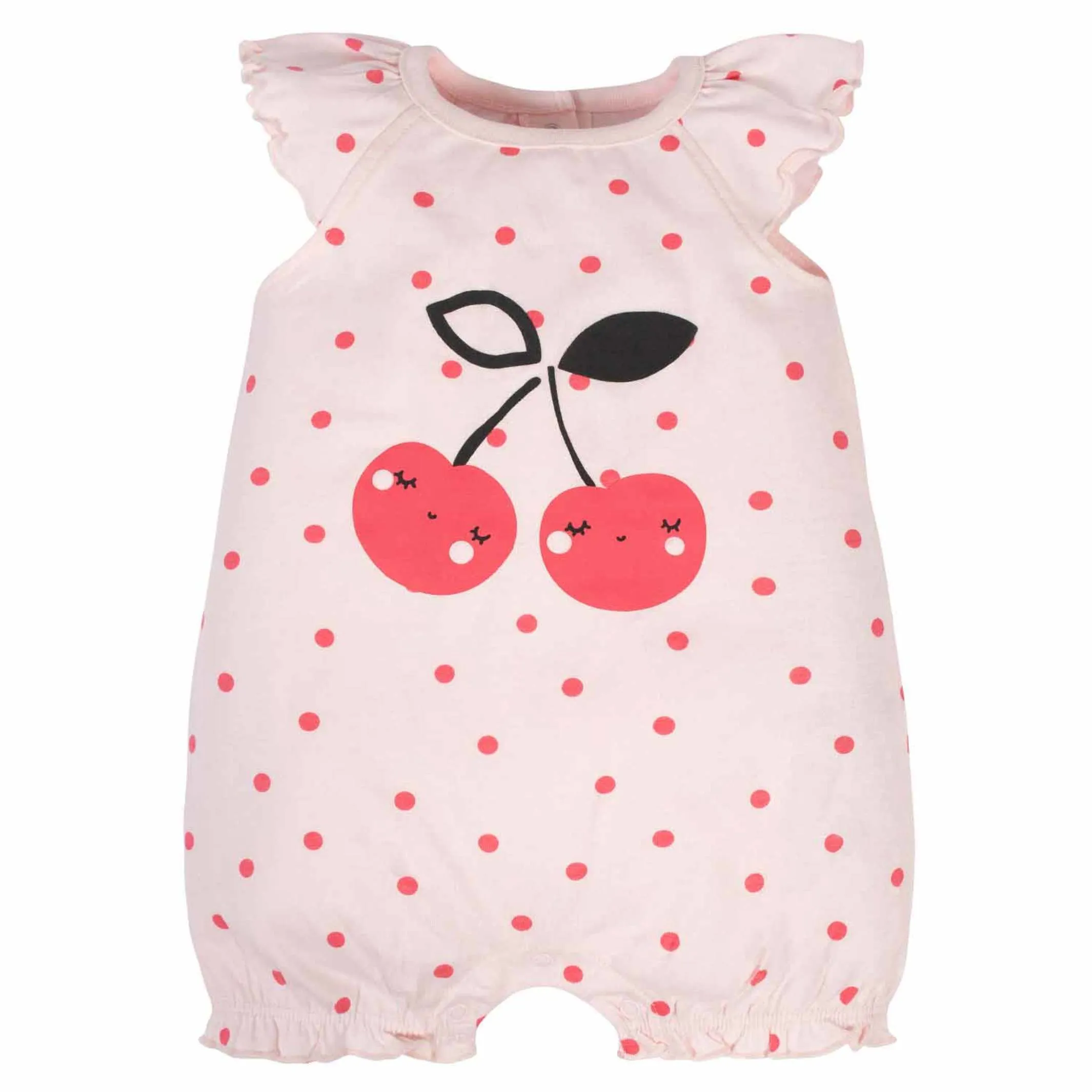 2-Pack Baby & Toddler Girls Cherry Kisses Rompers