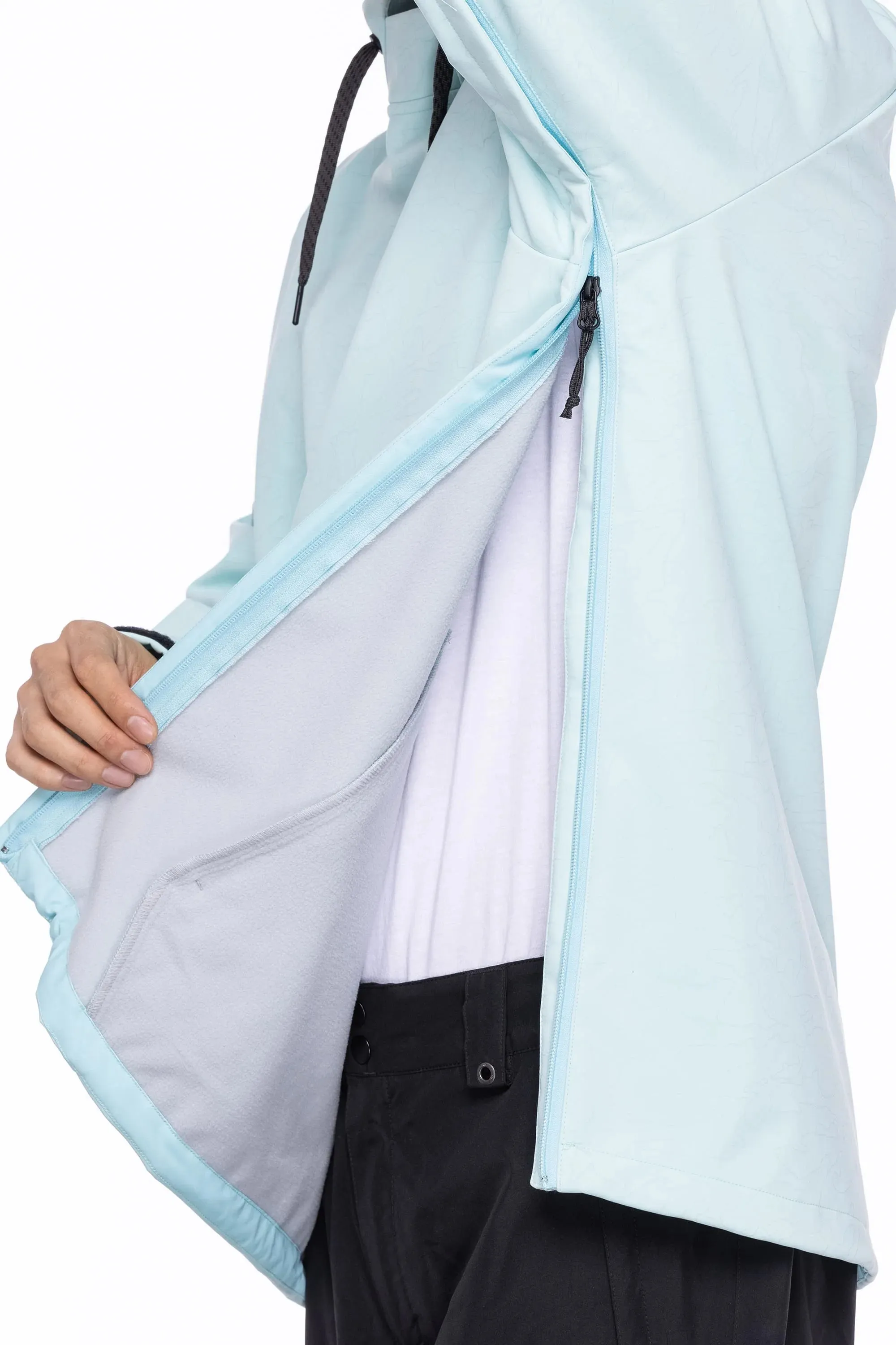 686 Waterproof Hoodie Mens 2023 Icy Blue Hyperchromic