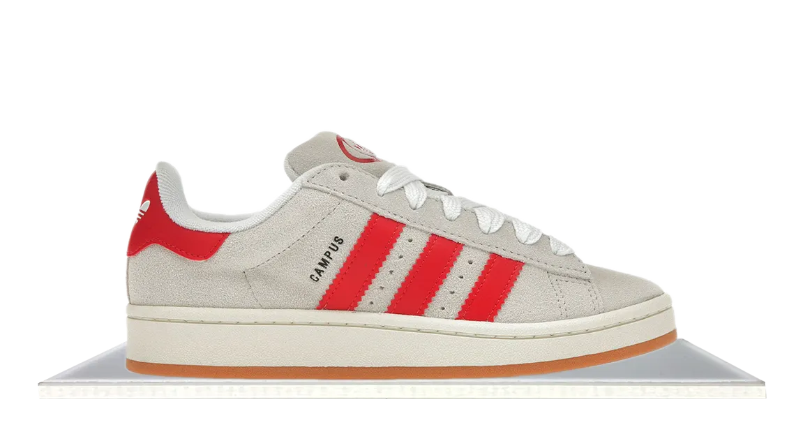 Adidas Campus 00s Crystal White Better Scarlet