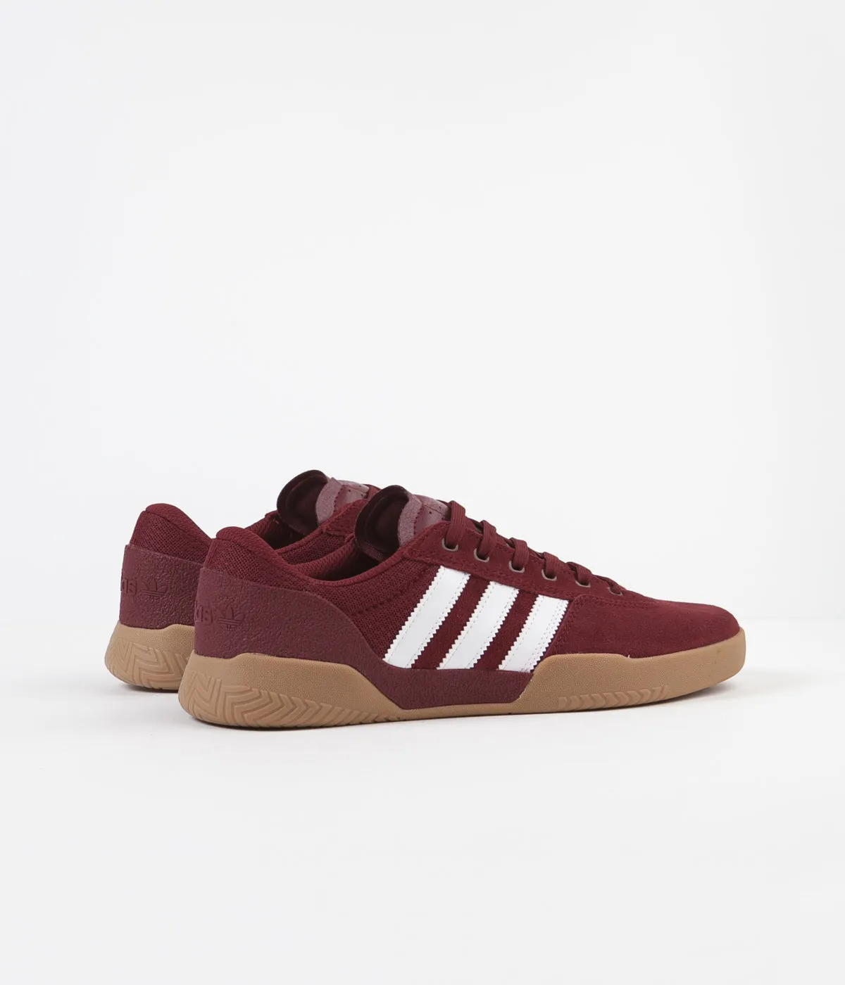 Adidas City Cup Shoes - Collegiate Burgundy / White / Gum4