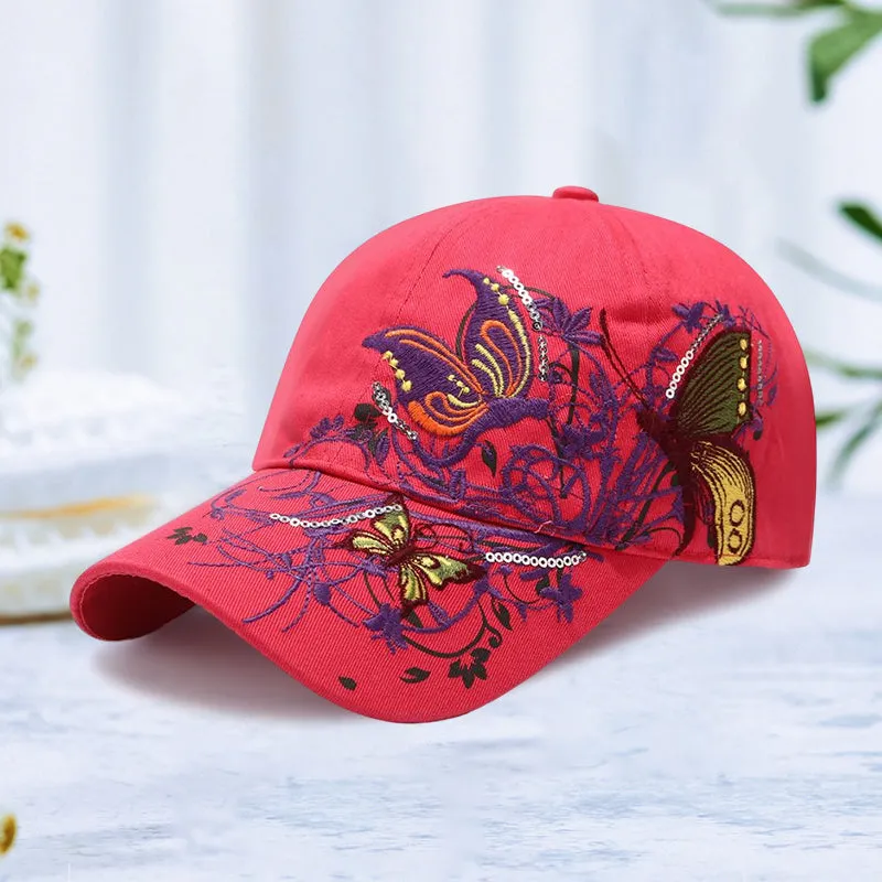 Adjustable Breathable Embroidered Sun Hat