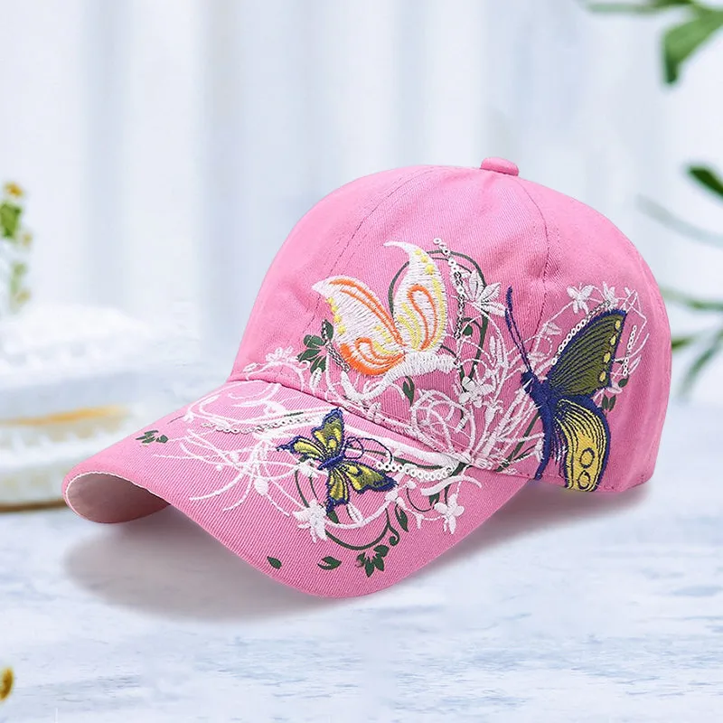 Adjustable Breathable Embroidered Sun Hat