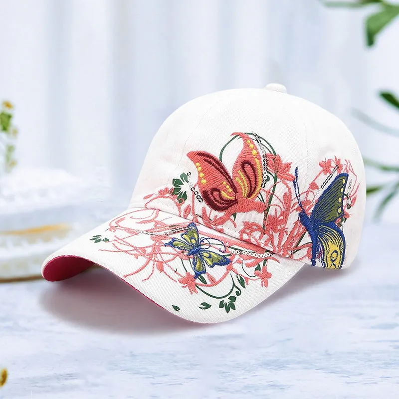 Adjustable Breathable Embroidered Sun Hat