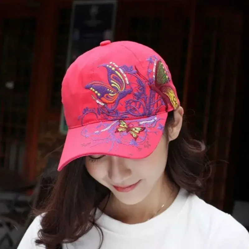 Adjustable Breathable Embroidered Sun Hat