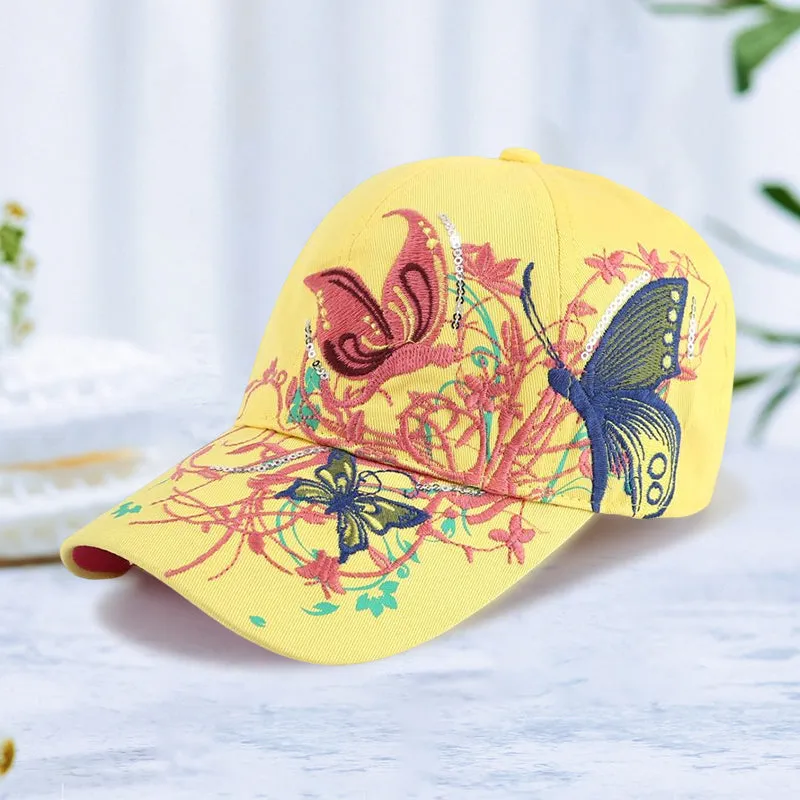 Adjustable Breathable Embroidered Sun Hat