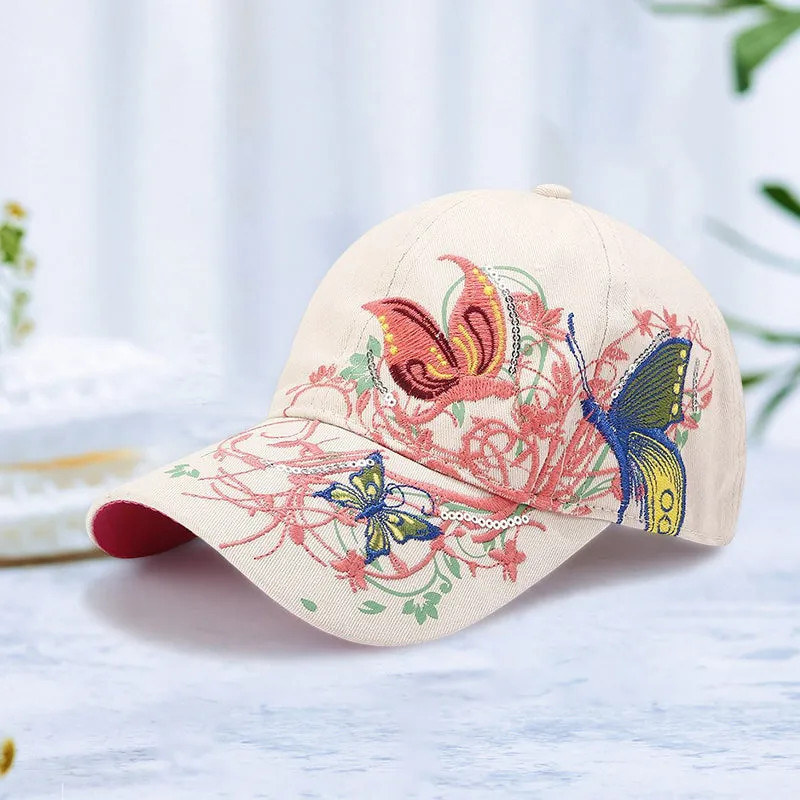 Adjustable Breathable Embroidered Sun Hat