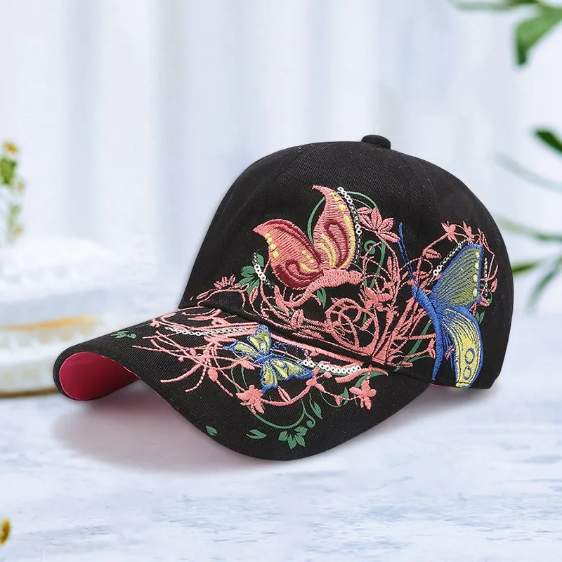 Adjustable Breathable Embroidered Sun Hat