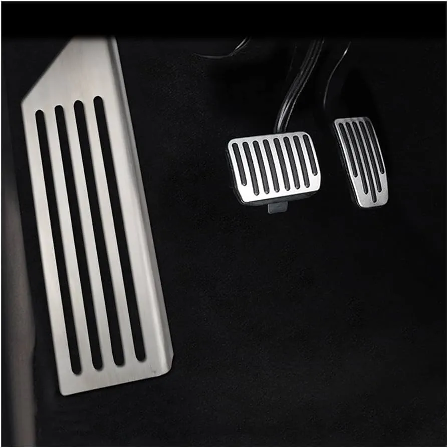 Aluminum Non-Slip Foot Pedals Cover for Tesla Model 3 2022-2024