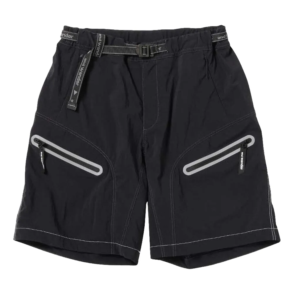 AND WANDER LIGHT HIKE SHORT PANTS-BLACK