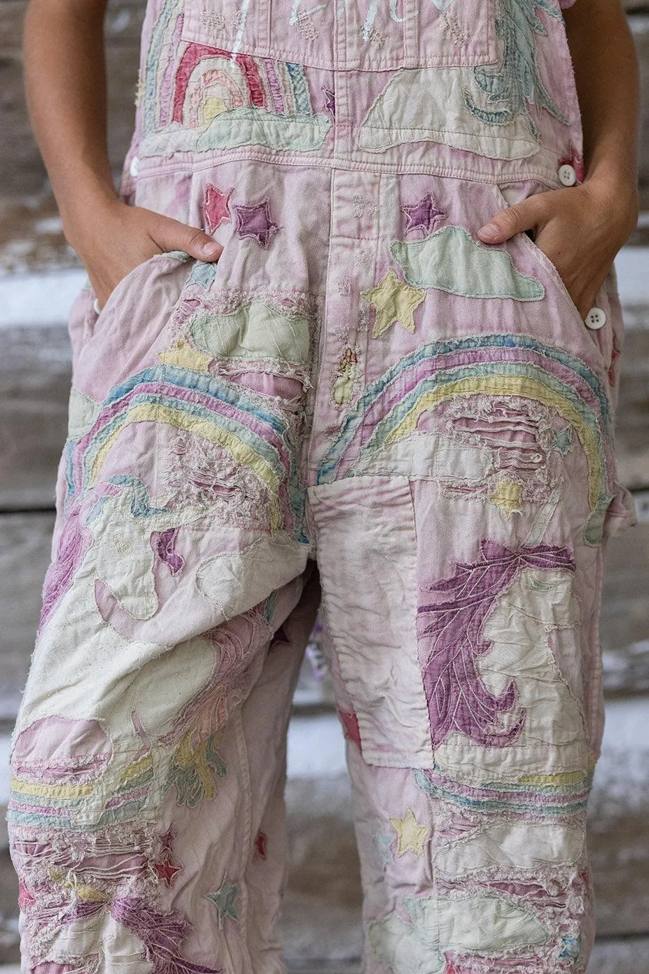 Appliqué Unicorn Overalls