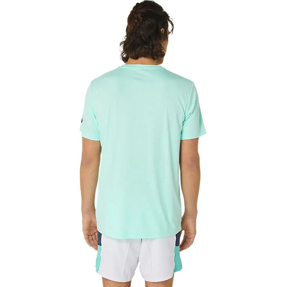 Asics Men's Court Graphic Tee - Aquamarine