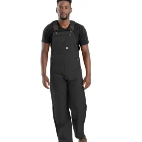 Berne Heritage Men's Unlined Duck Bib Overall B1067 - Black