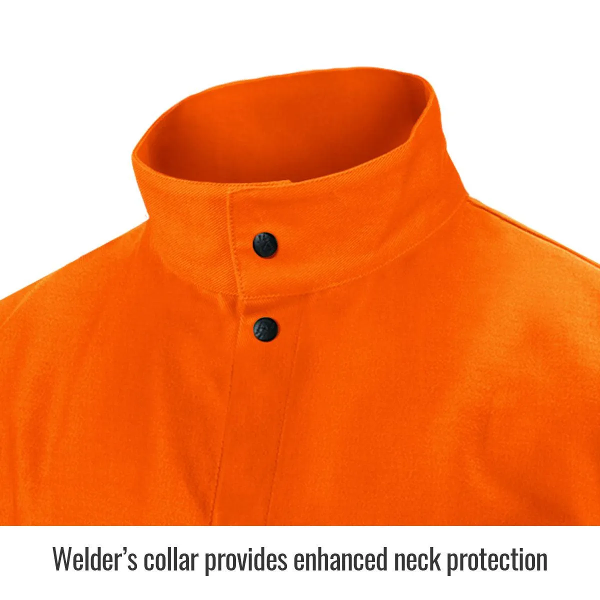 Black Stallion TruGuard 200 FR Cotton Welding Jacket, Orange - FO9-30C