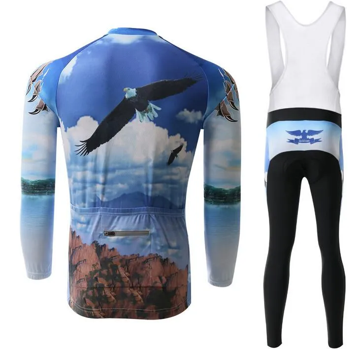 Blue Owl Long Sleeve Cycling Jersey Set