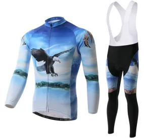 Blue Owl Long Sleeve Cycling Jersey Set