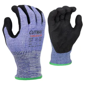 (BT2015NP) 13G HDPE A6 (Wire-Core Steel) Double dipped sand foam nitrile palm coated gloves