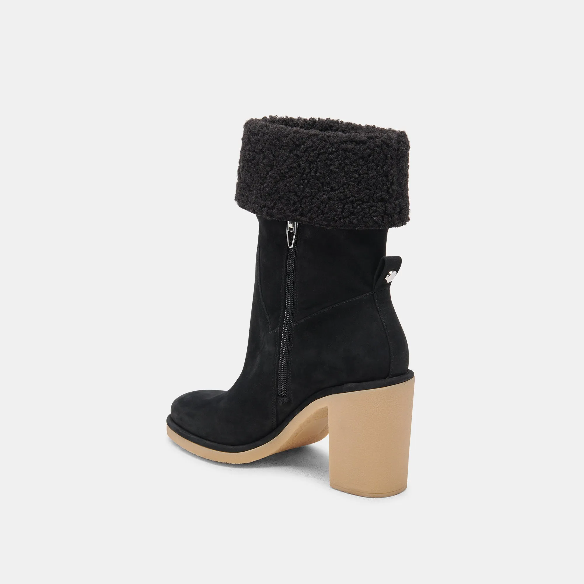 CADDIE PLUSH BOOTS BLACK NUBUCK - re:vita