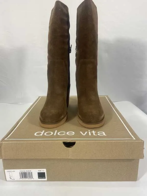 CADDIE PLUSH BOOTS COCOA SUEDE - re:vita