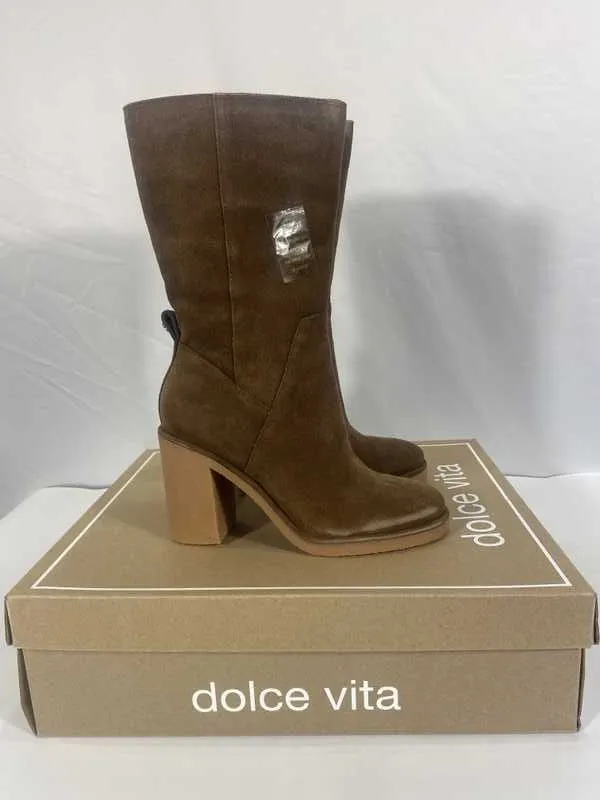 CADDIE PLUSH BOOTS COCOA SUEDE - re:vita