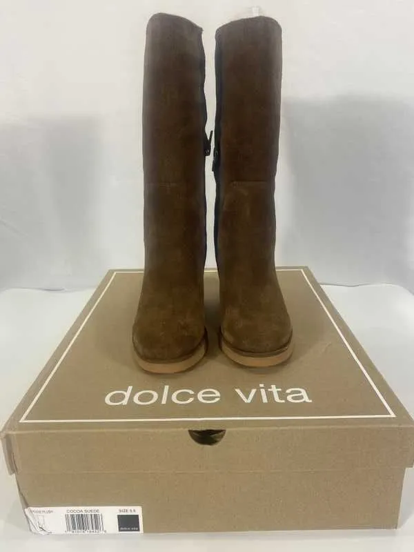 CADDIE PLUSH BOOTS COCOA SUEDE - re:vita