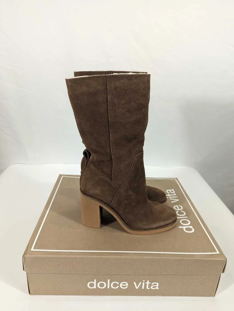 CADDIE PLUSH BOOTS COCOA SUEDE - re:vita