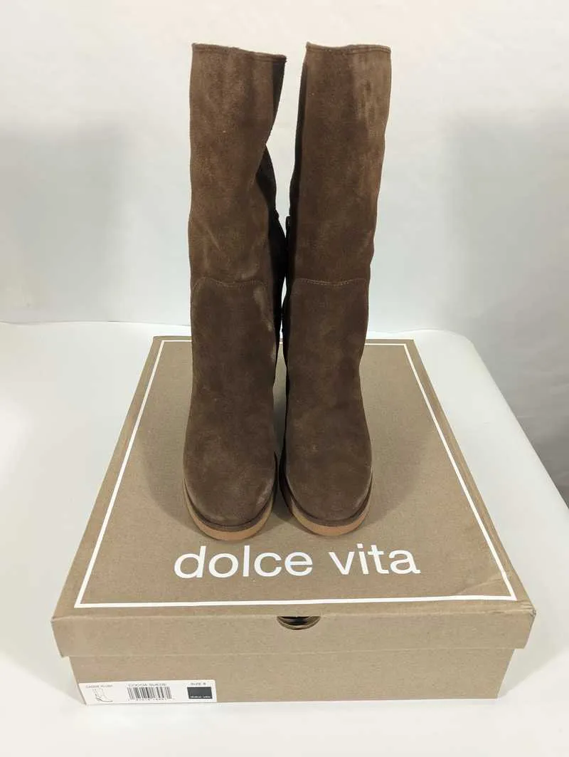 CADDIE PLUSH BOOTS COCOA SUEDE - re:vita