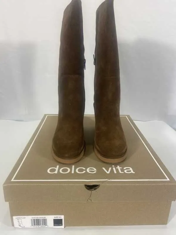 CADDIE PLUSH BOOTS COCOA SUEDE - re:vita