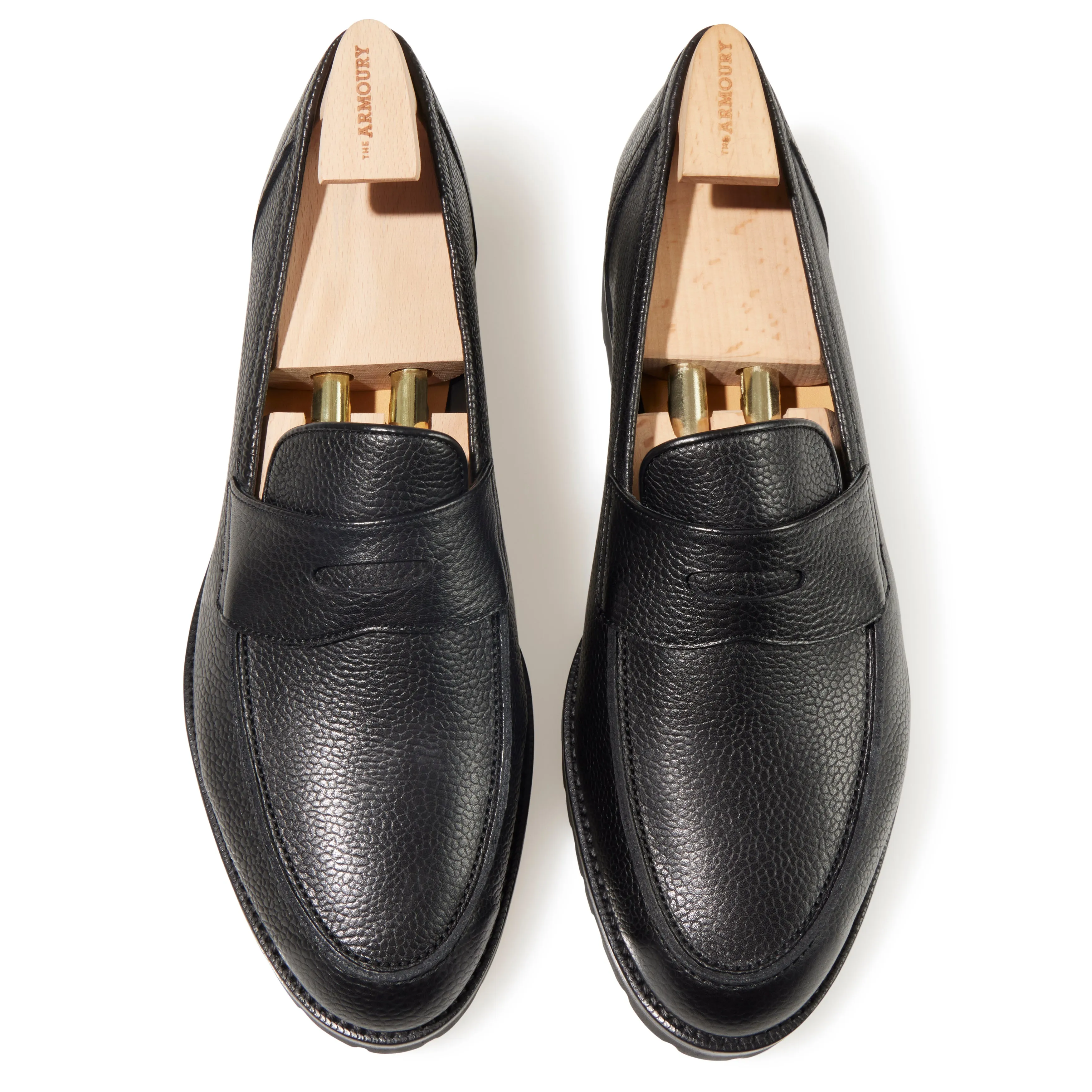 Calf 'Leggera' Commando Sole Penny Loafer