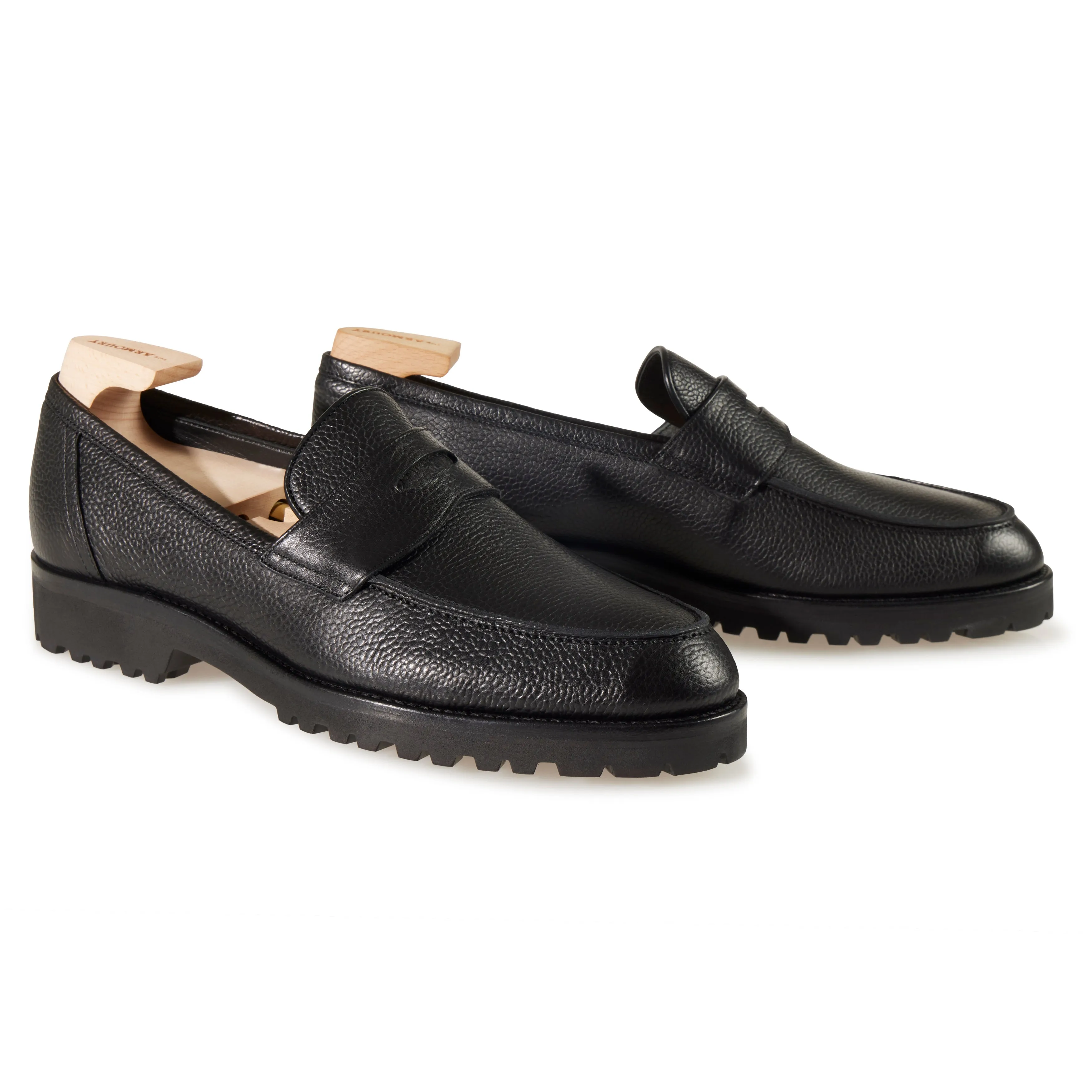 Calf 'Leggera' Commando Sole Penny Loafer