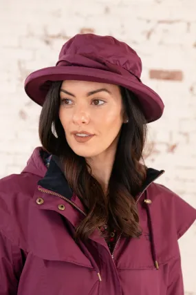 Canterbury Cloche Hat - Plum