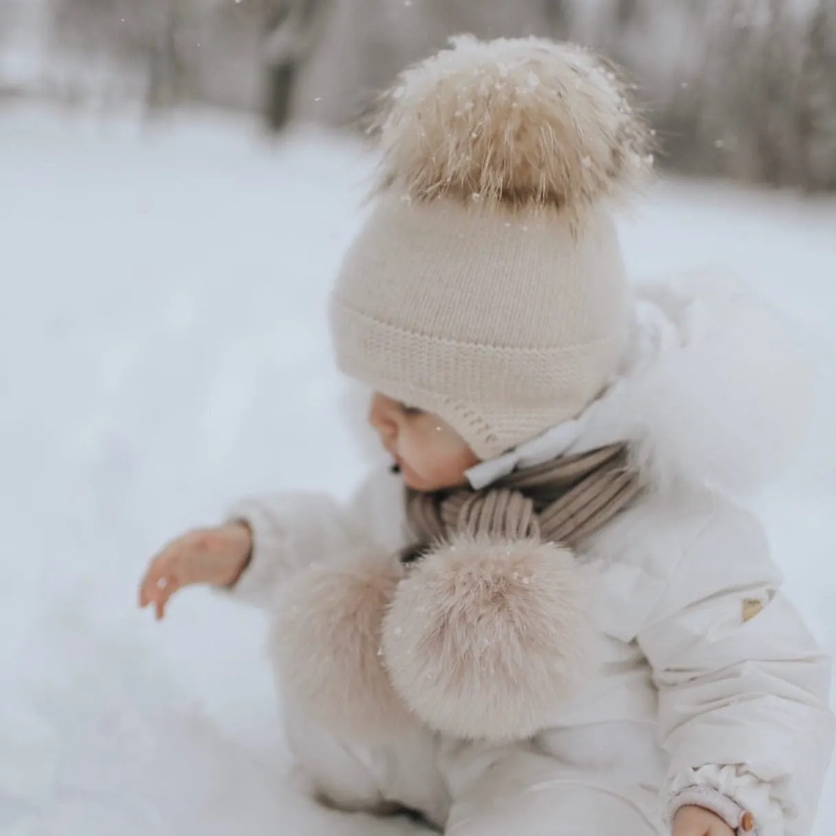 Cashmere Aviator Pom Hat