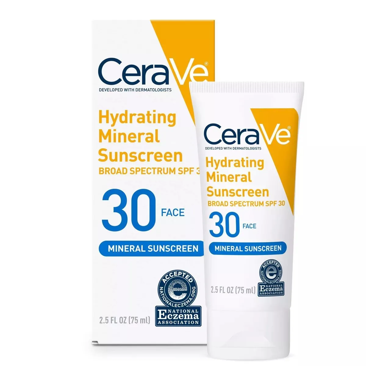 Cerave Hydrating Sunscreen Broad Spectrum Spf 30 Mineral Sunscreen 75Ml