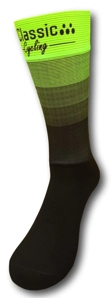 Classic Cycling Aero Extra Tall Sock - Fluo Yellow