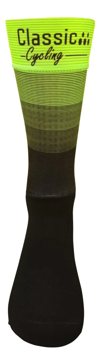 Classic Cycling Aero Extra Tall Sock - Fluo Yellow