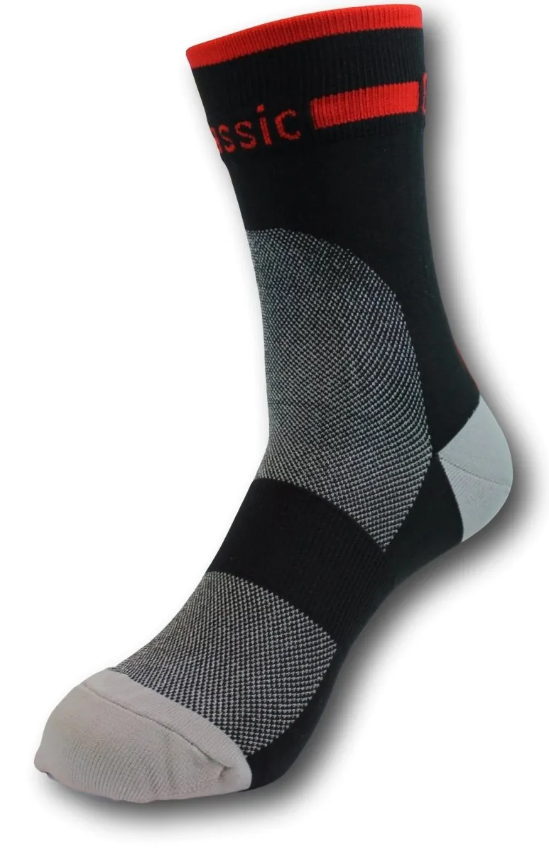 Classic Cycling Sock - Black and Red