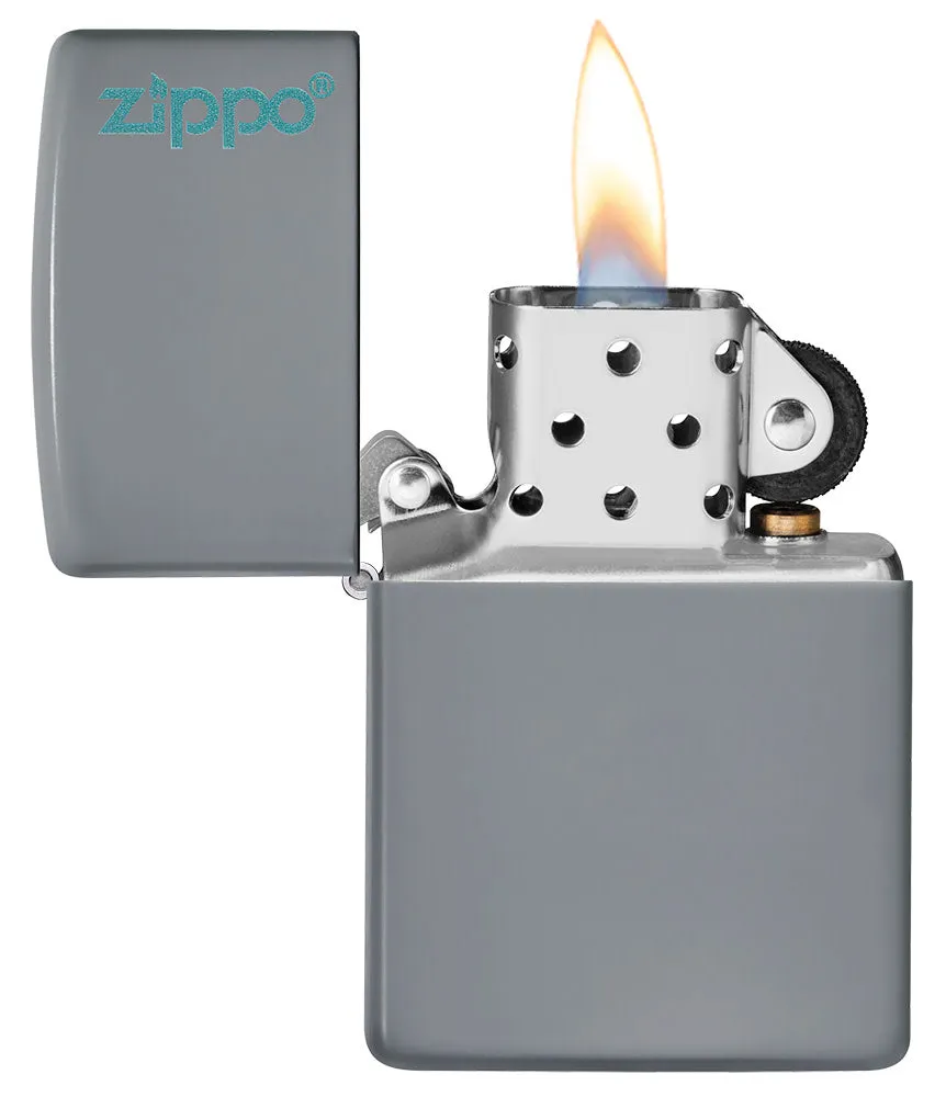 Classic Flat Grey Zippo Logo