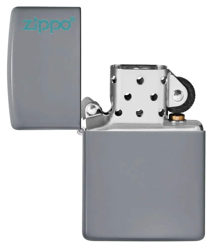 Classic Flat Grey Zippo Logo