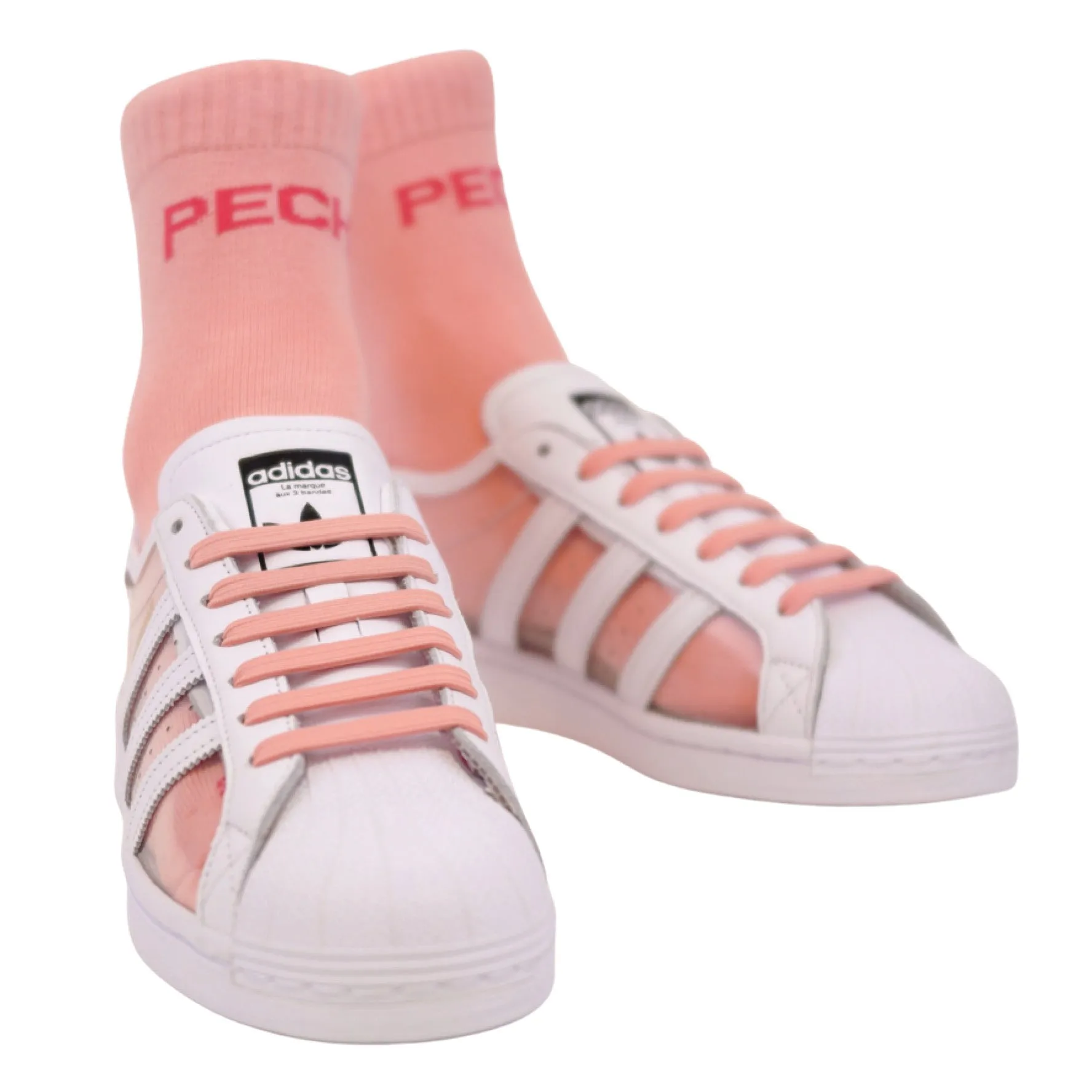 COLR By uLace Mid-Calf Socks - Peachy Orange