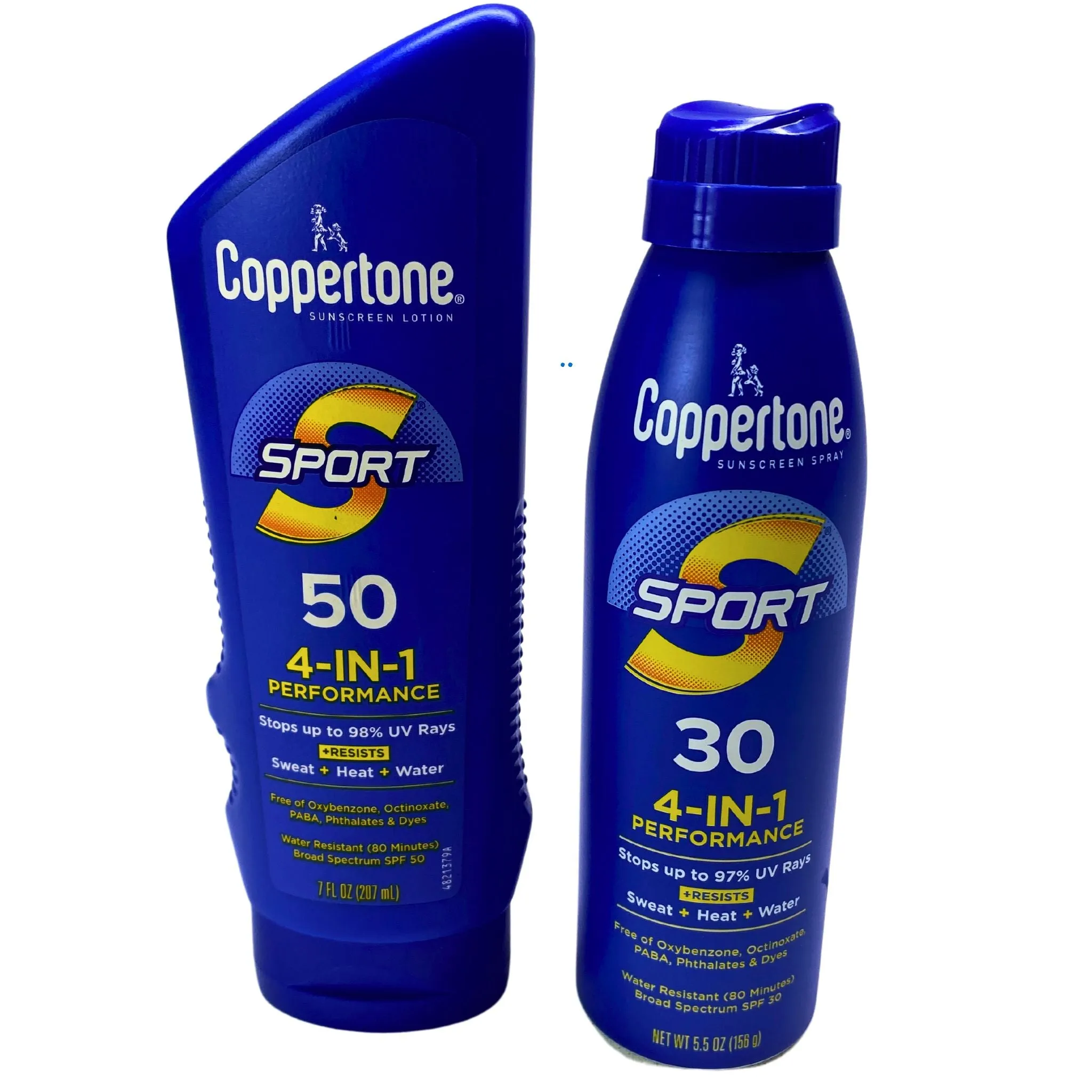 Coppertone Sunscreen Lotion & Spray Sport 4-IN-1 Performance (64 Pcs Lot)