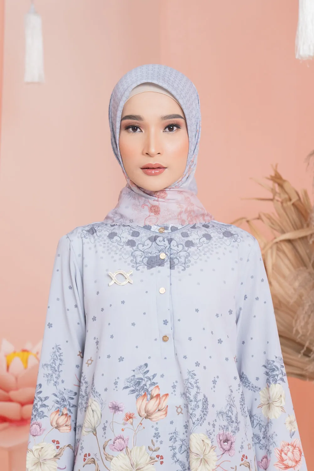 Dayana Scarf Blooming Silver