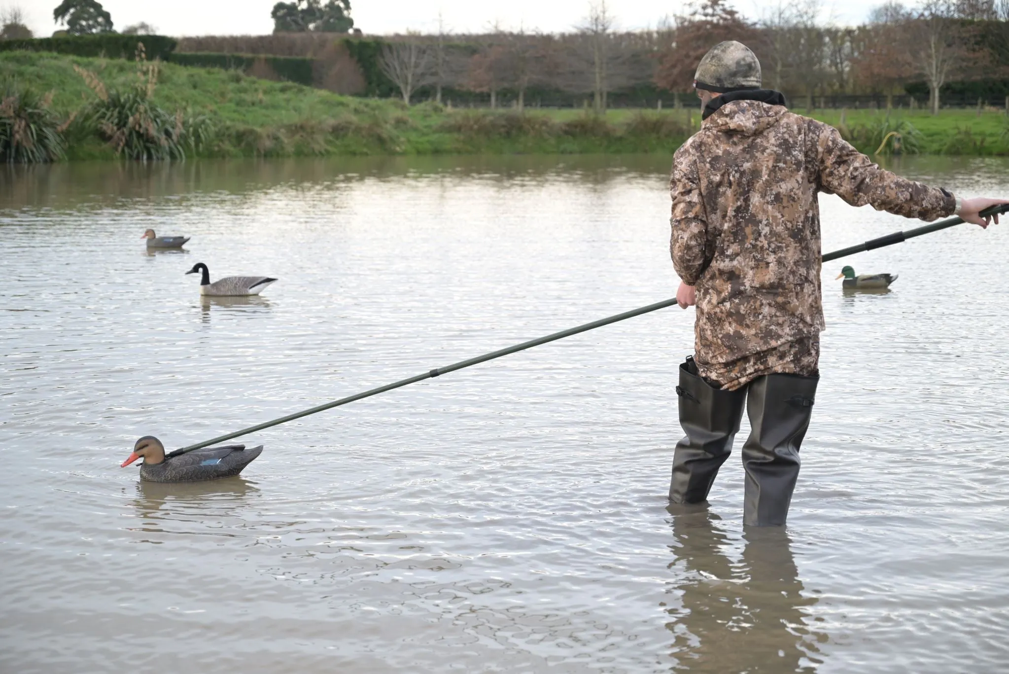 Decoy Retriever Pole Telescopic Decoy Pole