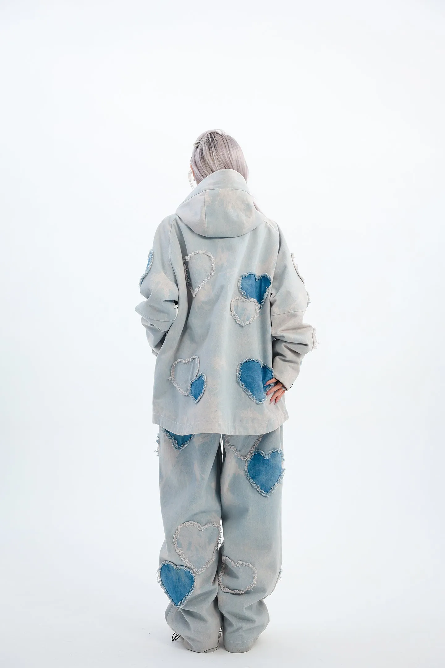 Denim Broken Heart Ski Suit