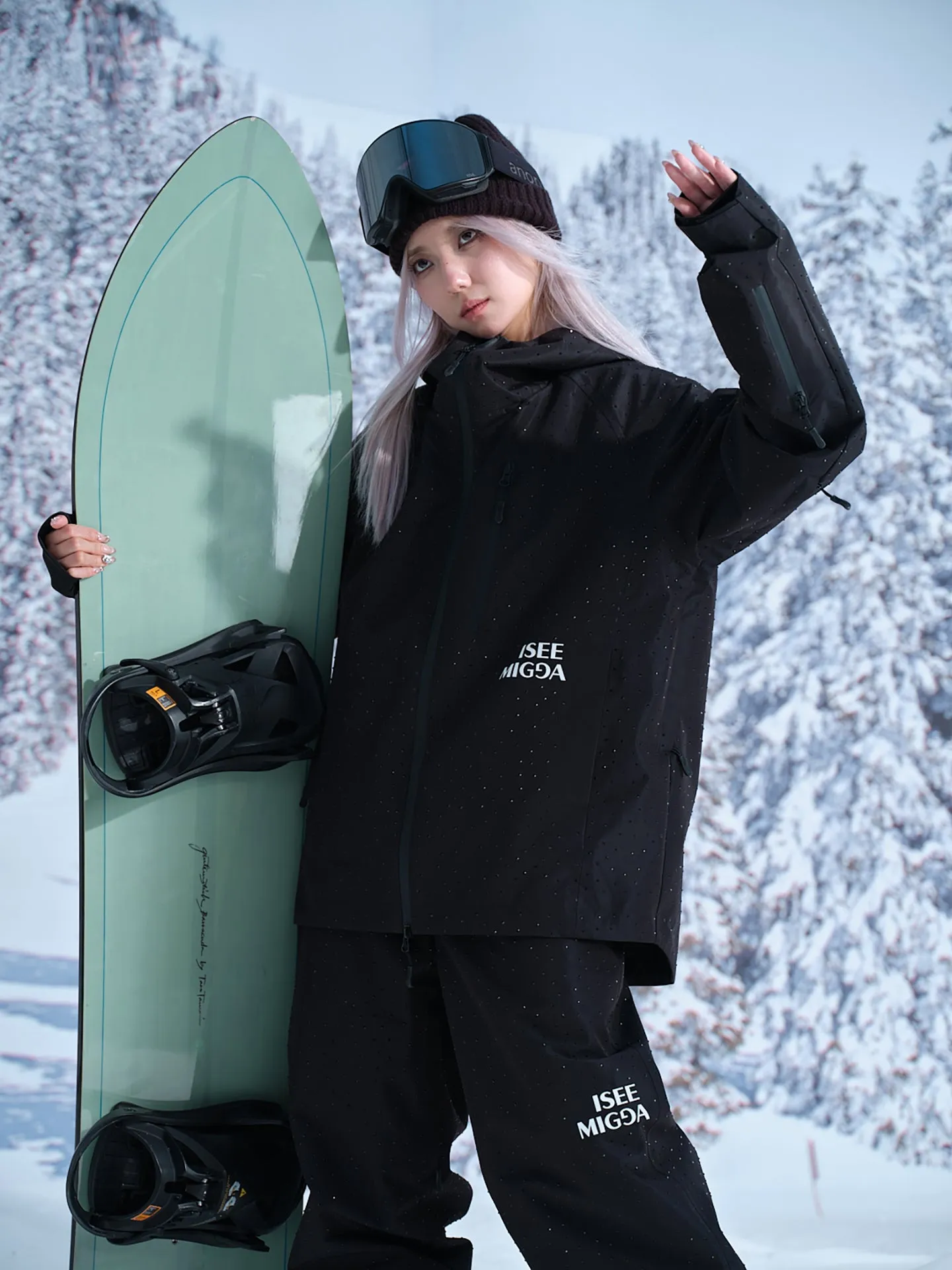 Diamond Black Warrior Ski Suit