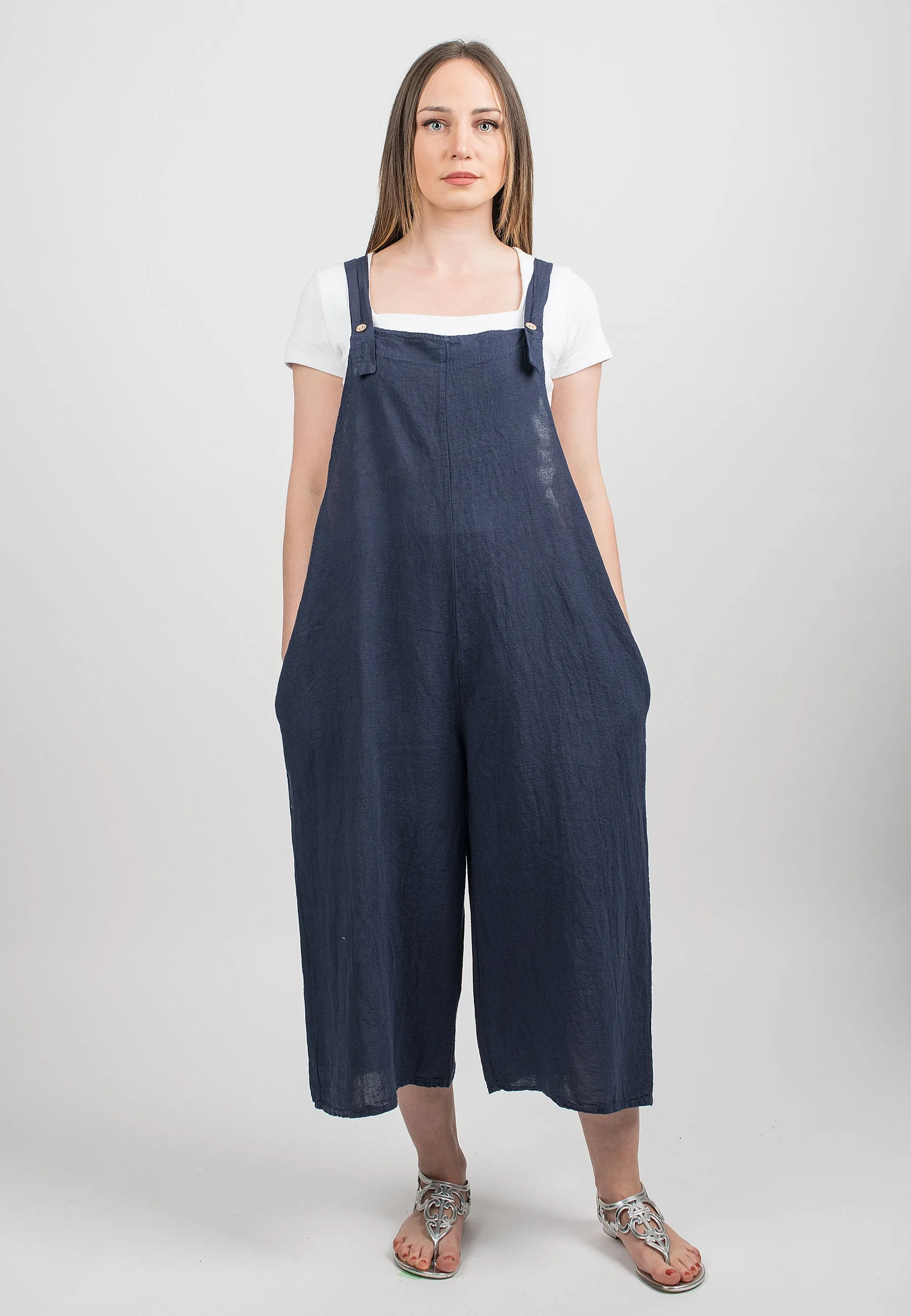 Dungarees 100% linen