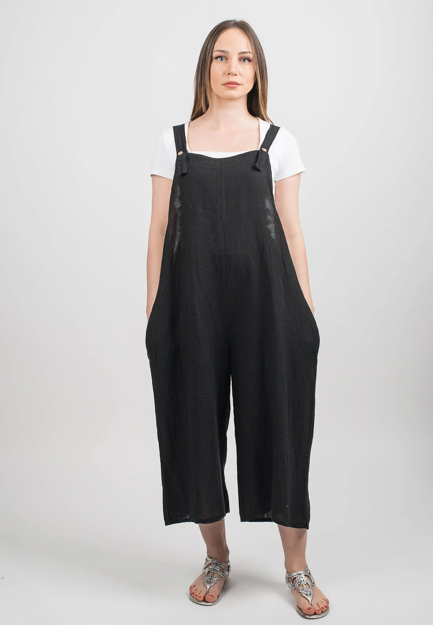 Dungarees 100% linen