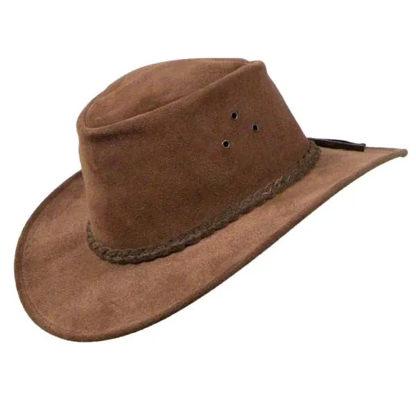 Echuca Suede Hat in Mahogany