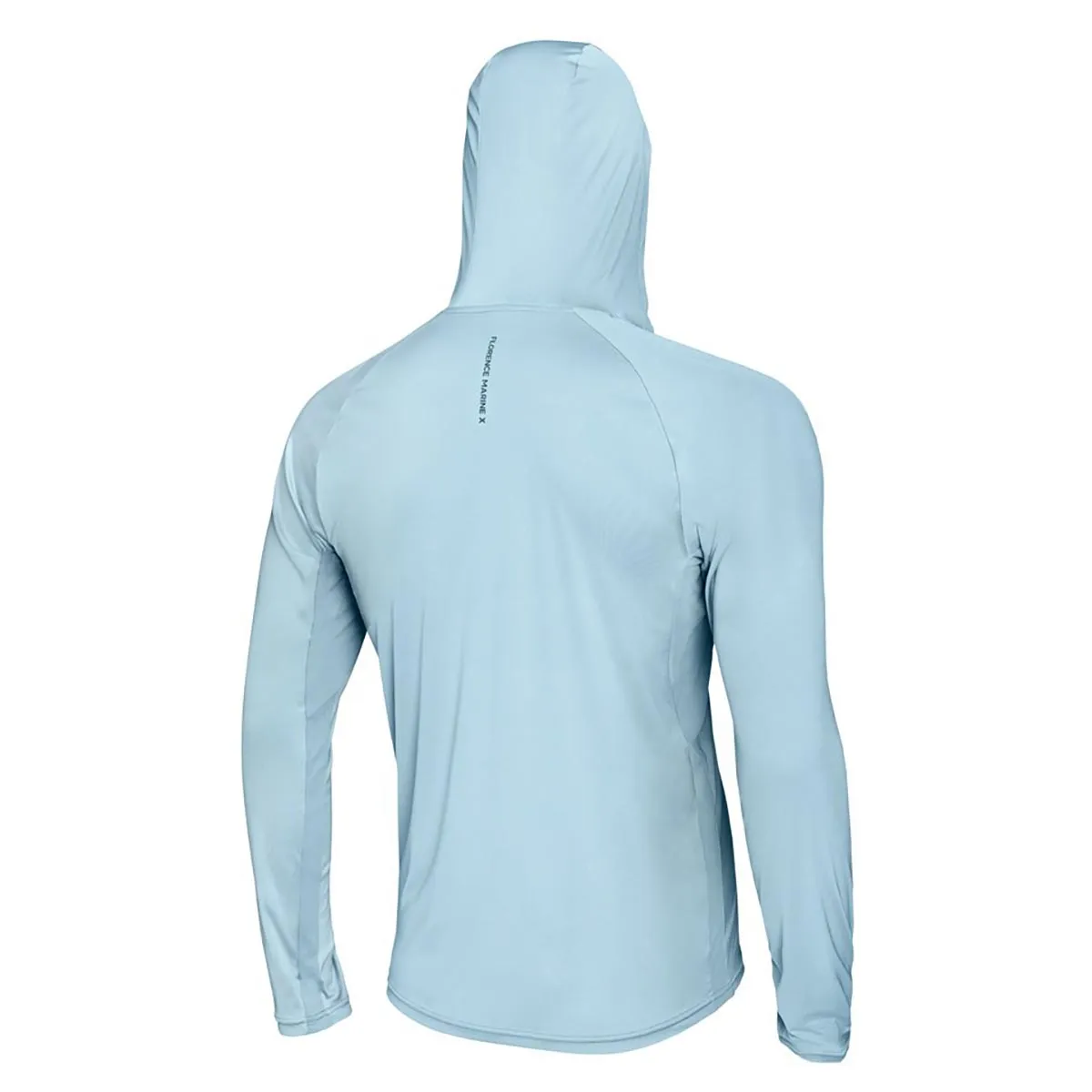 Florence Marine X Hooded Long Sleeve UPF Shirt - Steel Blue